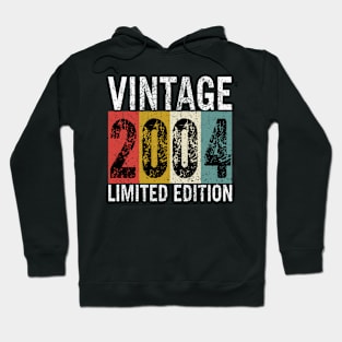 19 Years Old Vintage 2004 Limited Edition 19th Birthday gift Hoodie